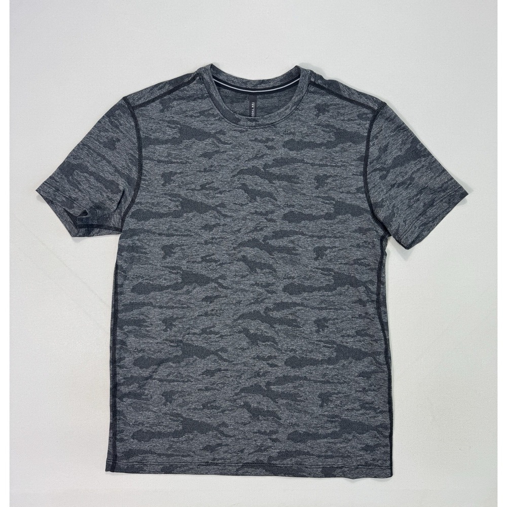 Ten Thousand CamoKnit Lightweight Shirt Gray Camo Athletic Workout Men XS